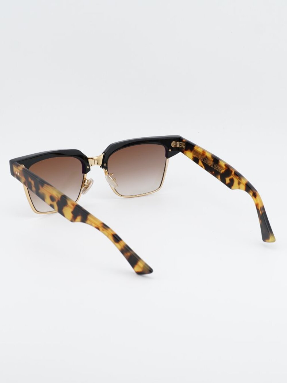 Cutler and Gross CG1348S 002 Sunglasses Black/Havana/Gold Rectangle Frame - Picture 3 of 10